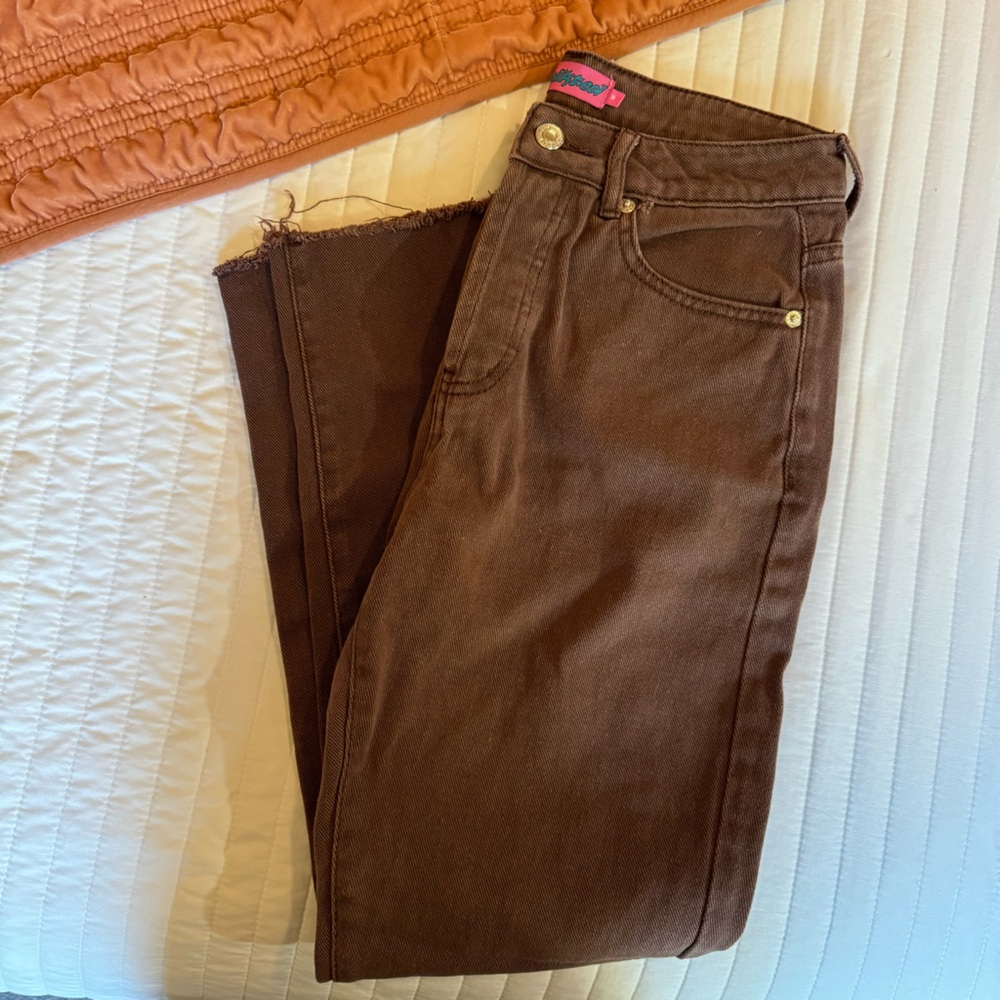 Edikted Straight leg Brown Jeans 🤎 26 / M